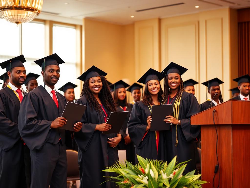 New members at an AISM induction ceremony